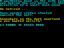 From out of a Dark Night Sky