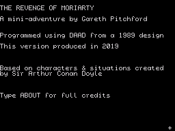 Revenge of Moriarty, The